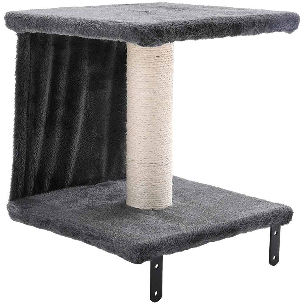H&O Direct Grey Cat Tree Set with Hammock and Jump Platform Image 4