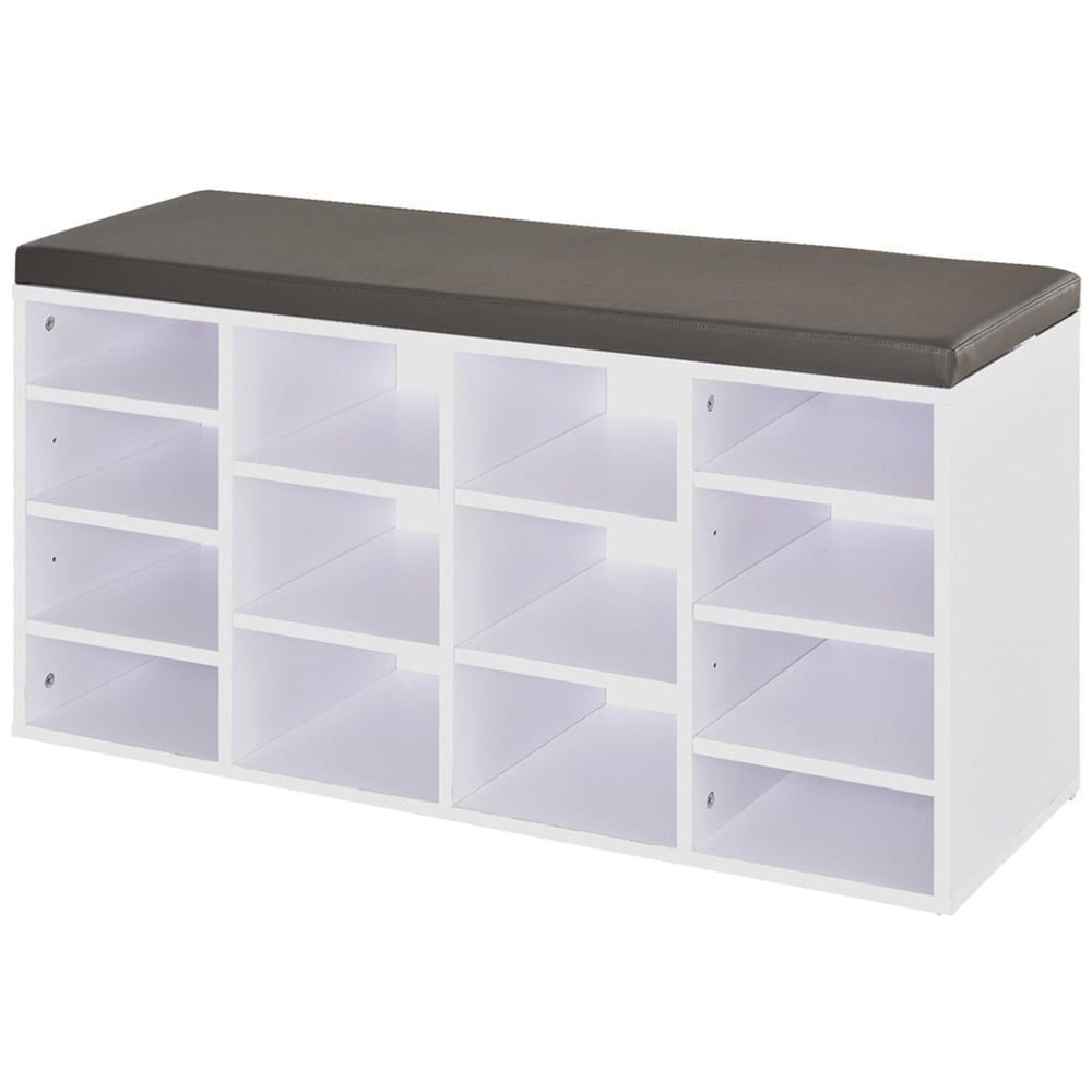 Portland White Multi Storage Shoe Rack Image 1