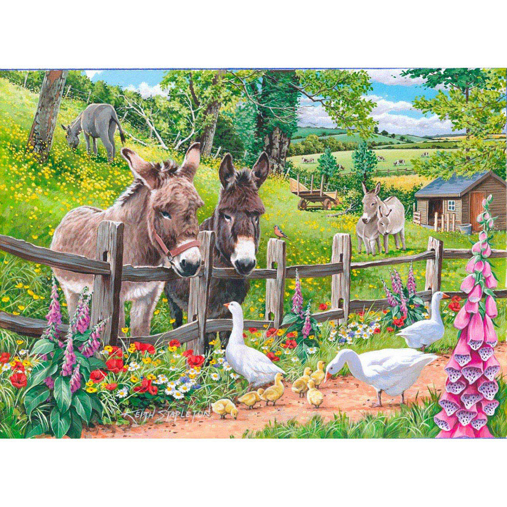 The House of Puzzles Jack and Jenny 250 Piece Big Jigsaw Puzzle Image