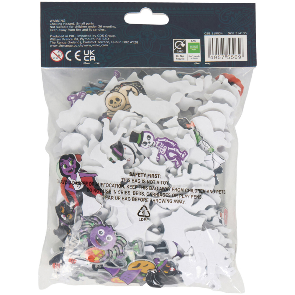 Pack of 200 Halloween Foam Stickers Image 2