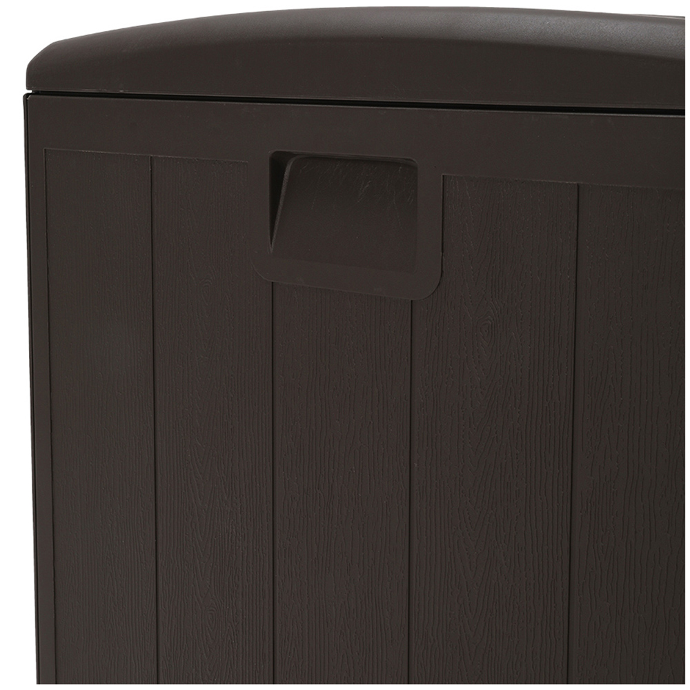 Living and Home Brown Outdoor Deck Storage Box 397.46L Image 5
