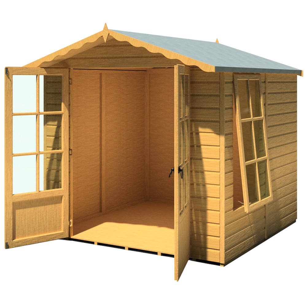 Shire Buckingham 7 x 7ft Double Door Traditional Summerhouse Image 1