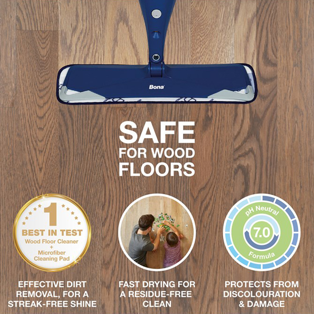 Bona Premium Spray Mop Refillable Wood Floor Cartridge 850ml Image 5