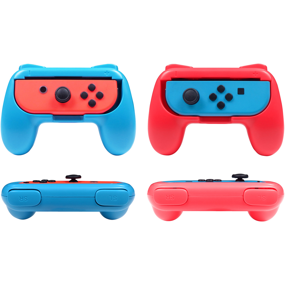 Subsonic Red and Blue Nintendo Switch Joy Cons Control Grip 2 Pack Image 3