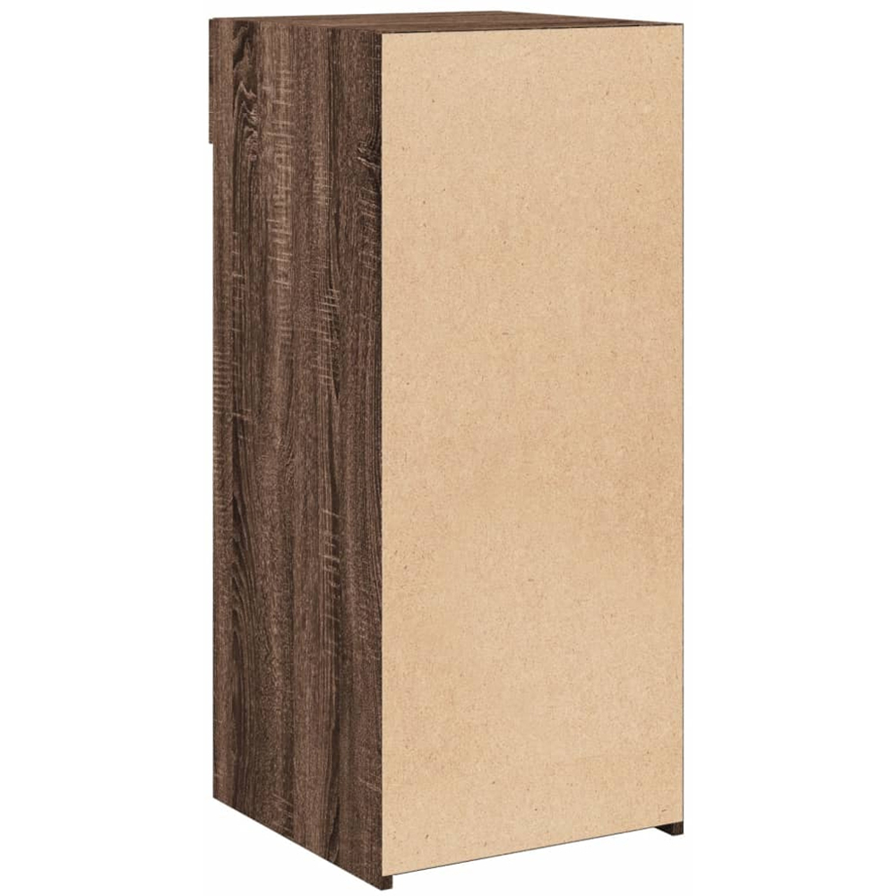 vidaXL Single Drawer 3 Shelf Brown Oak Sideboard Image 6