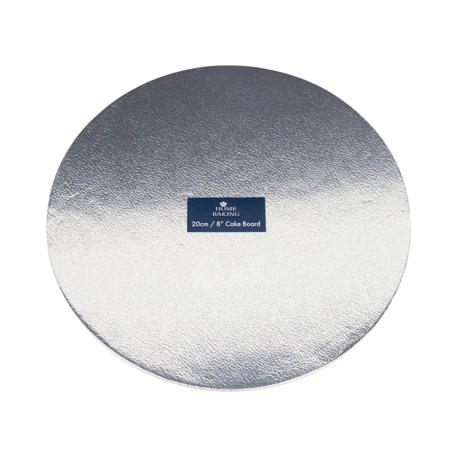 Silver Foiled Round Cake Board 8 inch Image 1