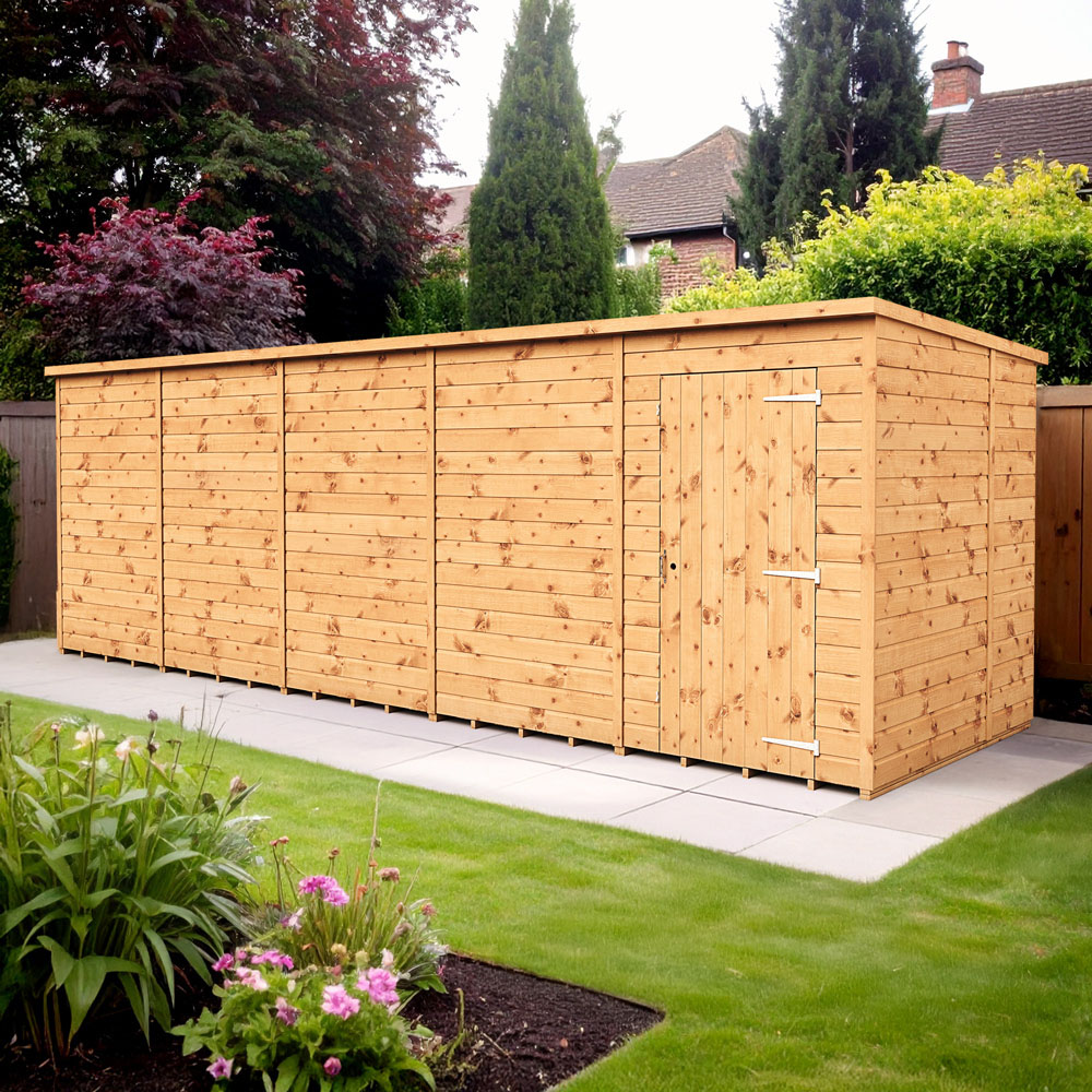 Empire Sheds 20 x 6ft Tongue and Groove Wooden Pent Garden Shed Image 2