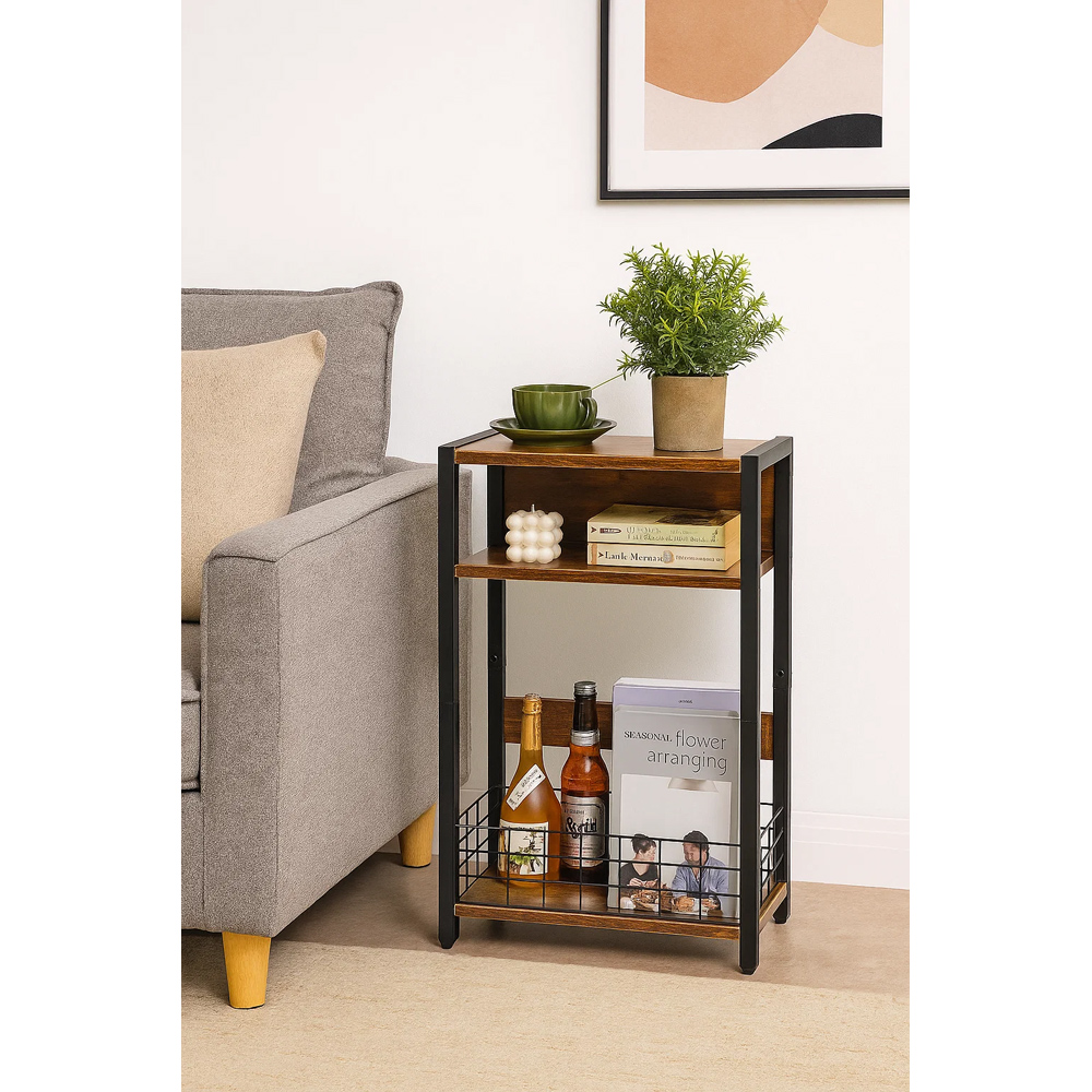 Modcraft 2 Shelf Slim Side End Table Image 4