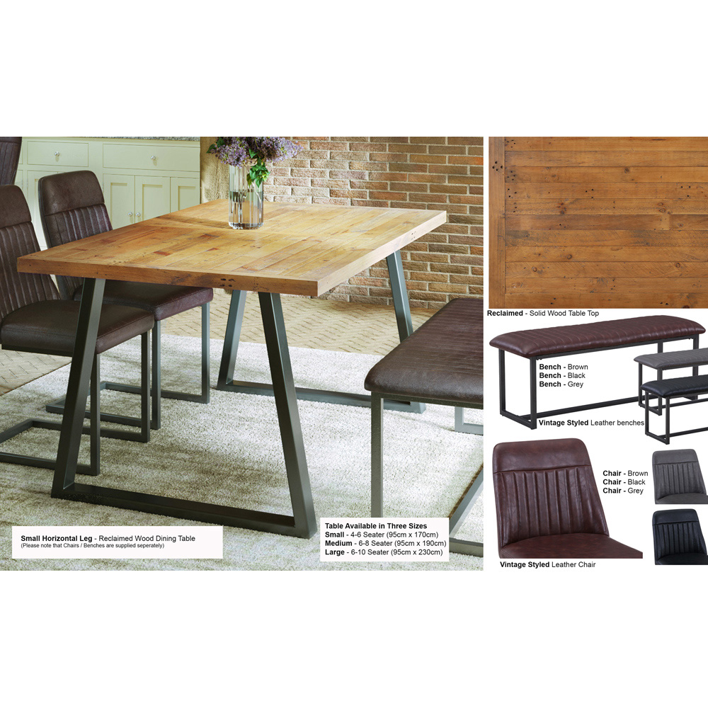 Baumhaus Urban Elegance 6 Seater Reclaimed Table Image 3