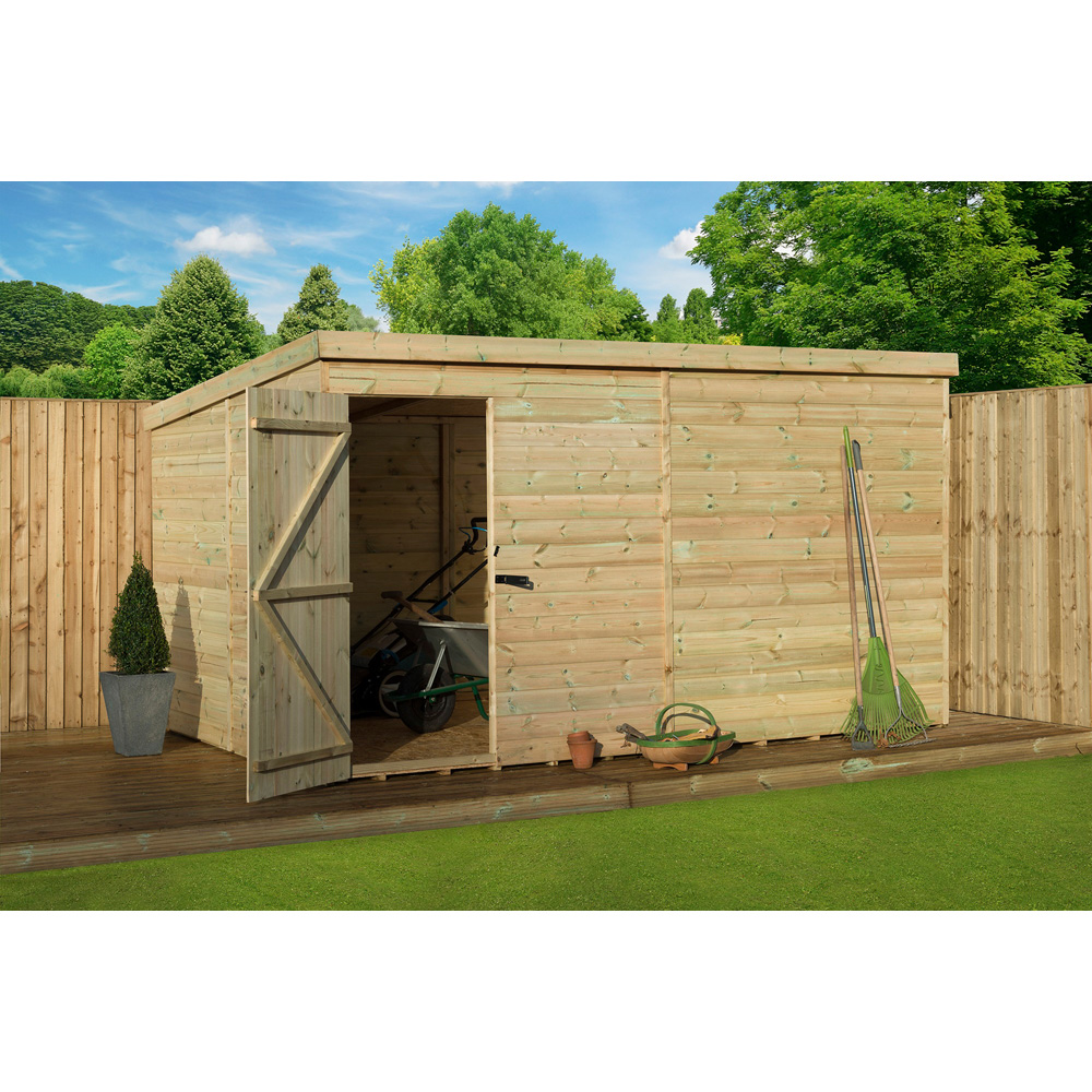 Empire Sheds 1000 10 x 8ft Tongue and Groove Pent Garden Shed Image 4