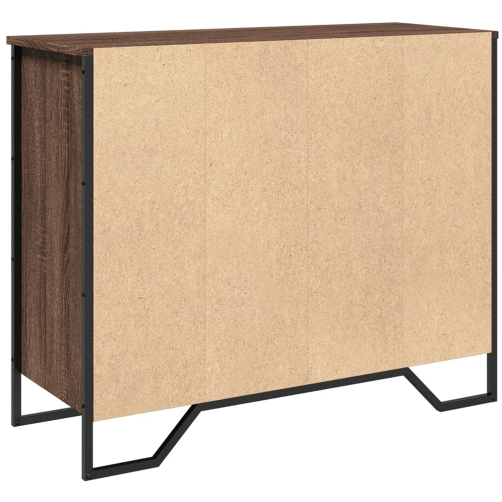 vidaXL 6 Shelf Brown Oak Sideboard Image 5