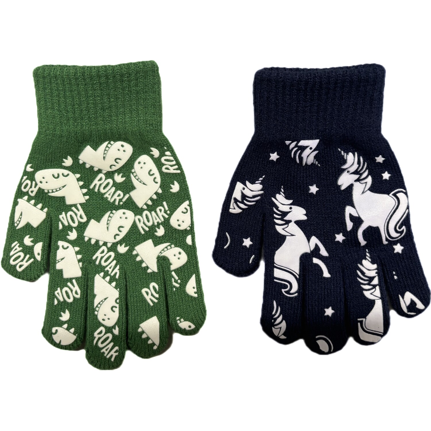 Glow in the Dark Gloves - Green or Navy Image