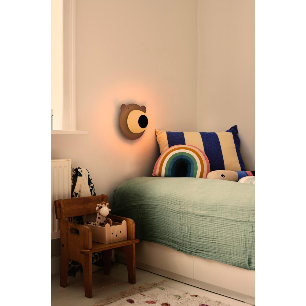 Nordlux Bruna Bear Brown Wall Light Image 5