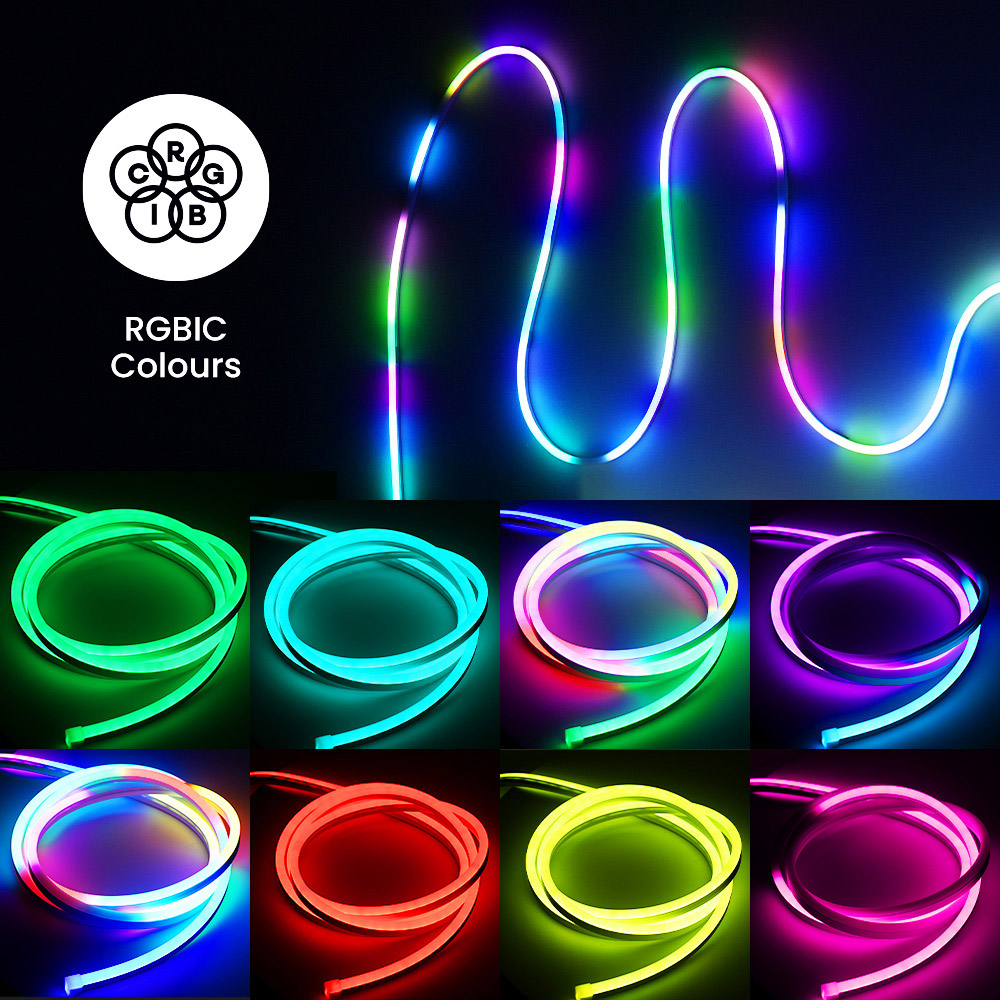 ValueLights Smart App-Control Music Sync Wall Gaming Neon Rope Light Kit 3m Image 7