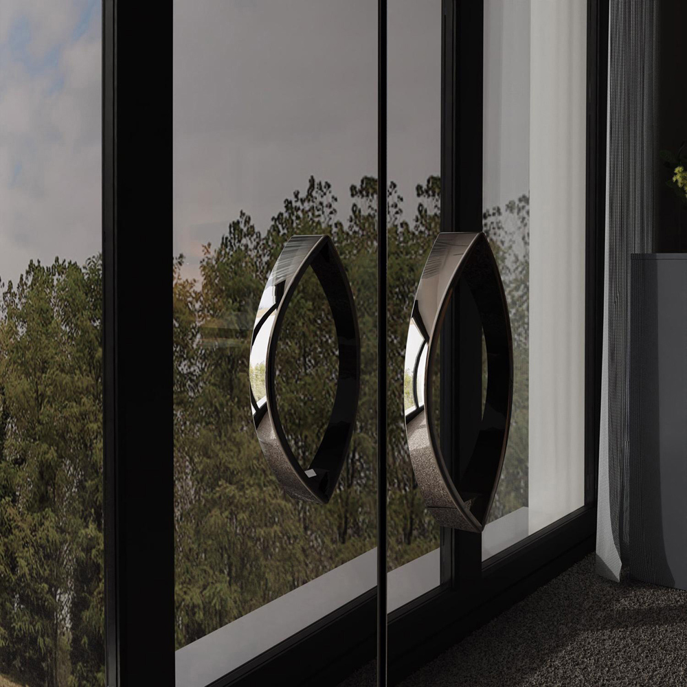 FWStyle Chilton 2 Door Black Gloss Wardrobe Image 4