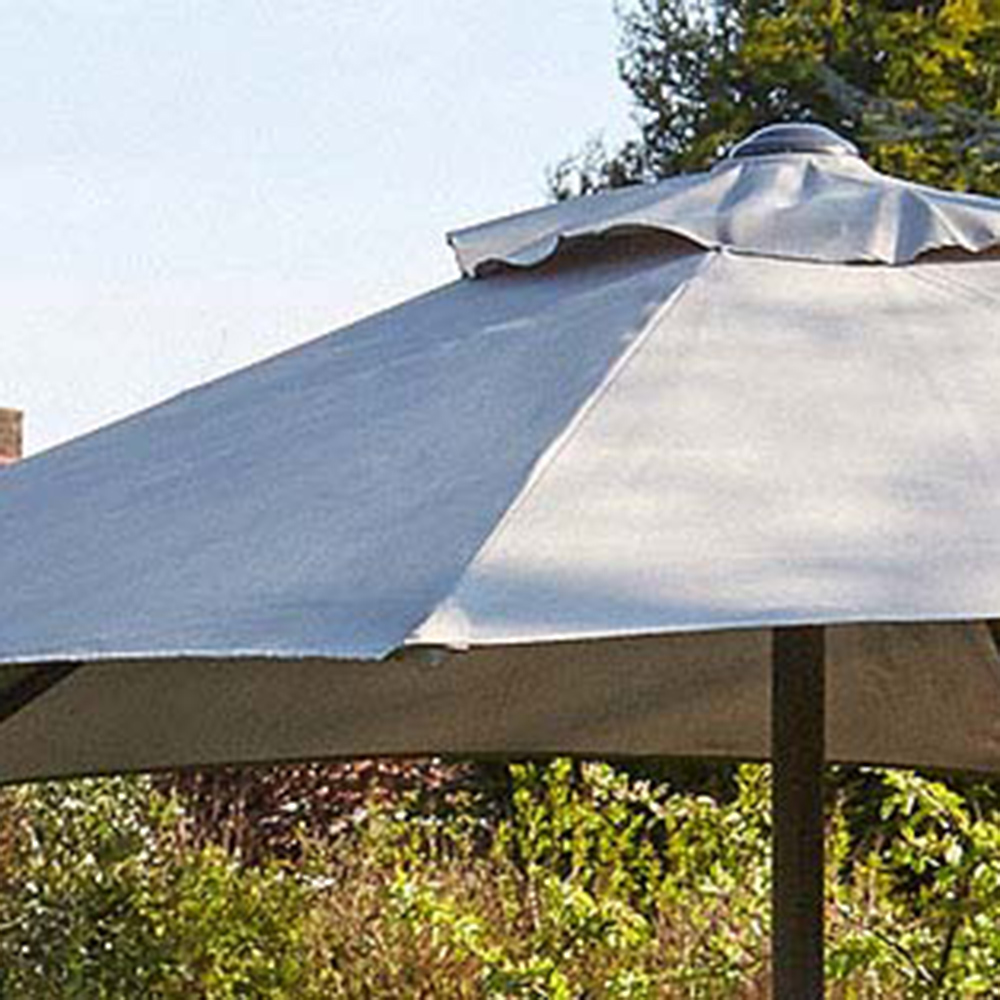 Home Source Gozo Grey Garden Outdoor Parasol 2m Image 3