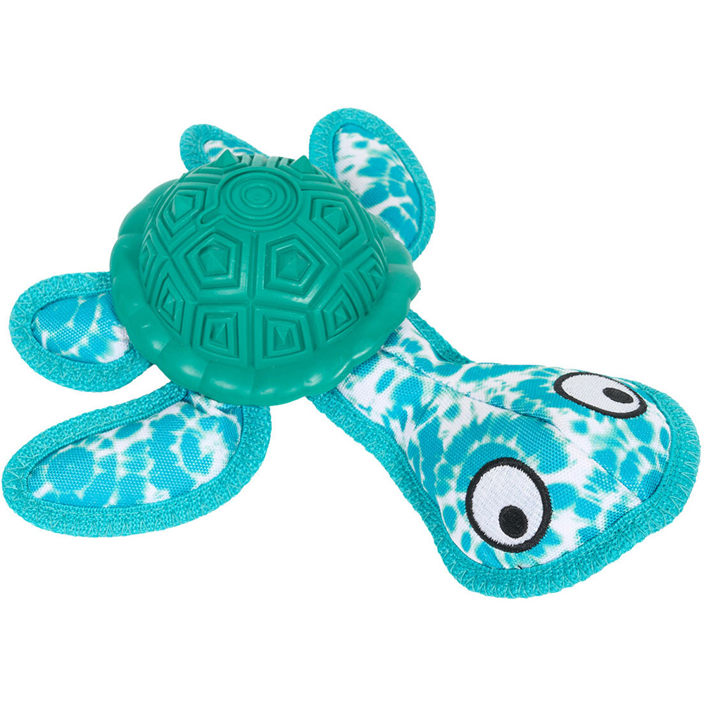 Turtle with Rubber Shell Dog Toy Image 5
