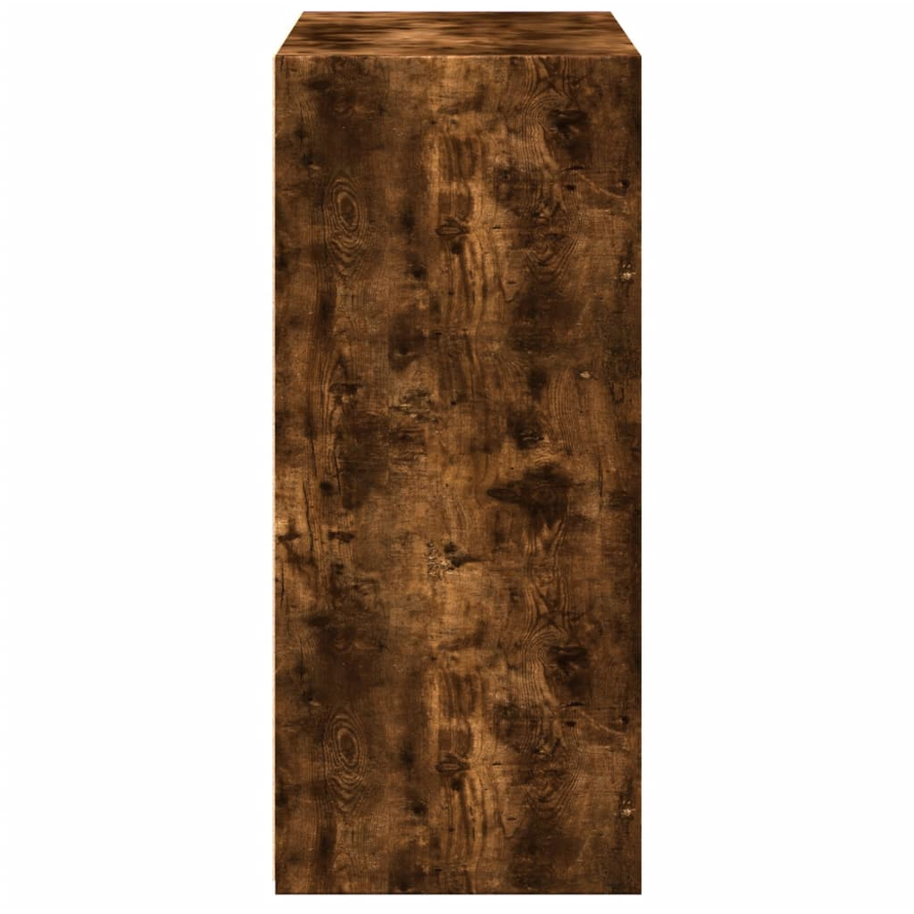 vidaXL 3 Shelf Smoked Oak Sideboard Image 5