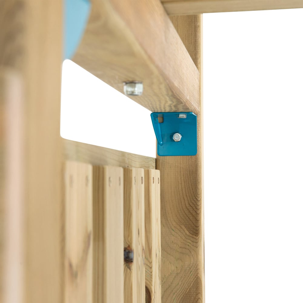 TP Skywood Kids Wooden Climbing Frame with Sky Deck Double Swing and Slide Image 3