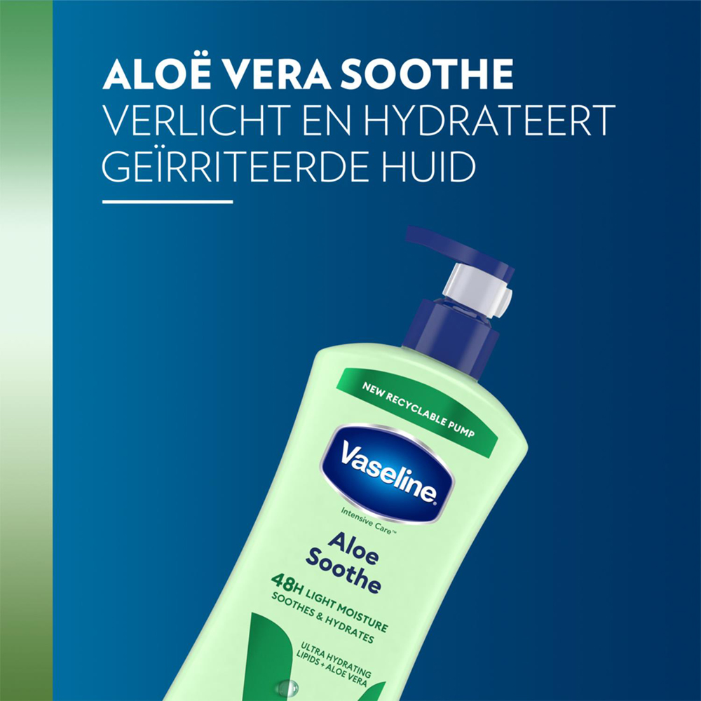 Vaseline Intensive Care Aloe Soothe Dry Skin Care Body Lotion 600ml 3 Pack Image 6