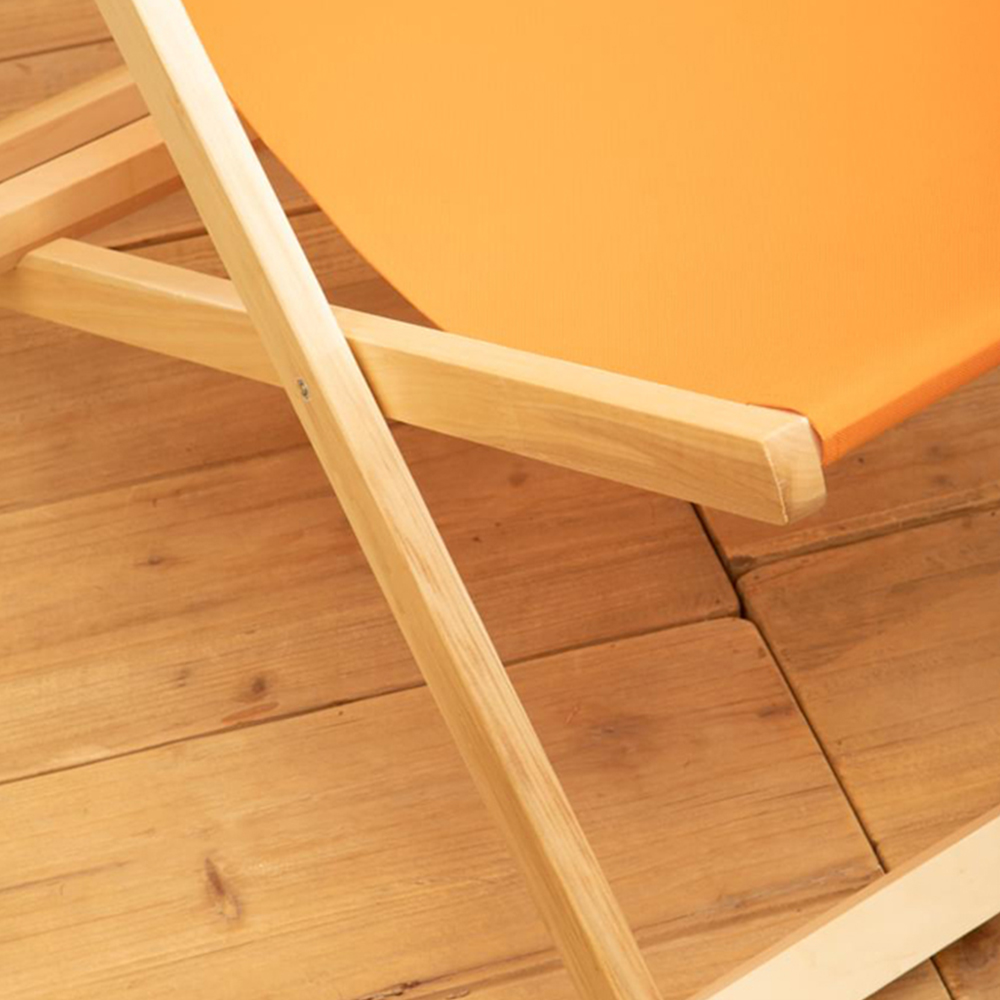 Interiors by Premier Beauport Orange Deck Chair Image 7