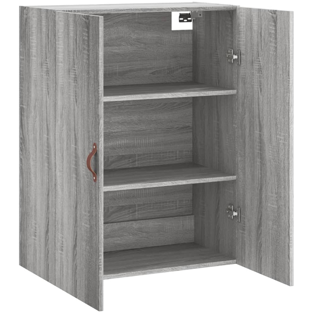 vidaXL 2 Door Grey Sonoma Wall Mounted Cabinet Image 6