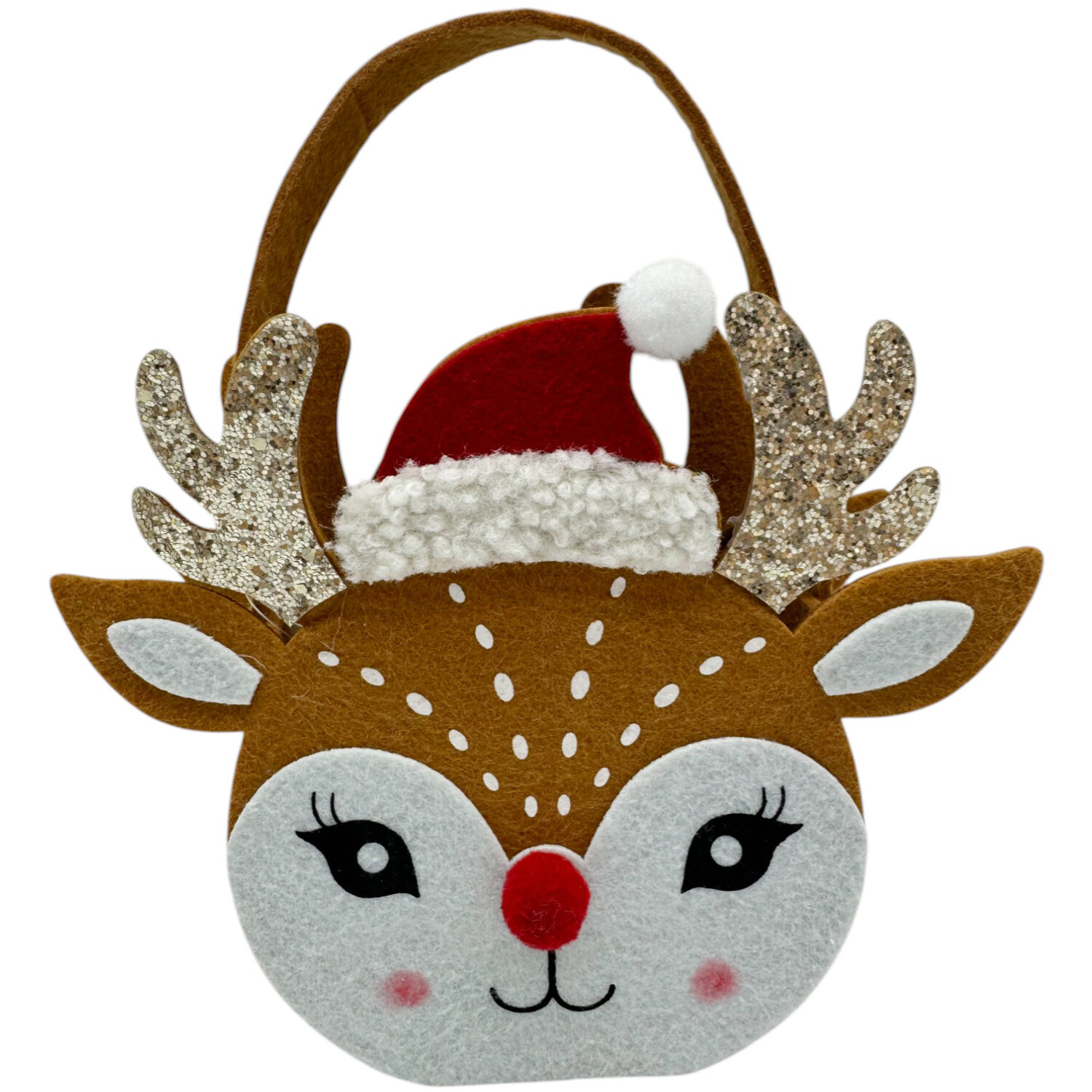 Felt Deer HandbagBrown Image 1