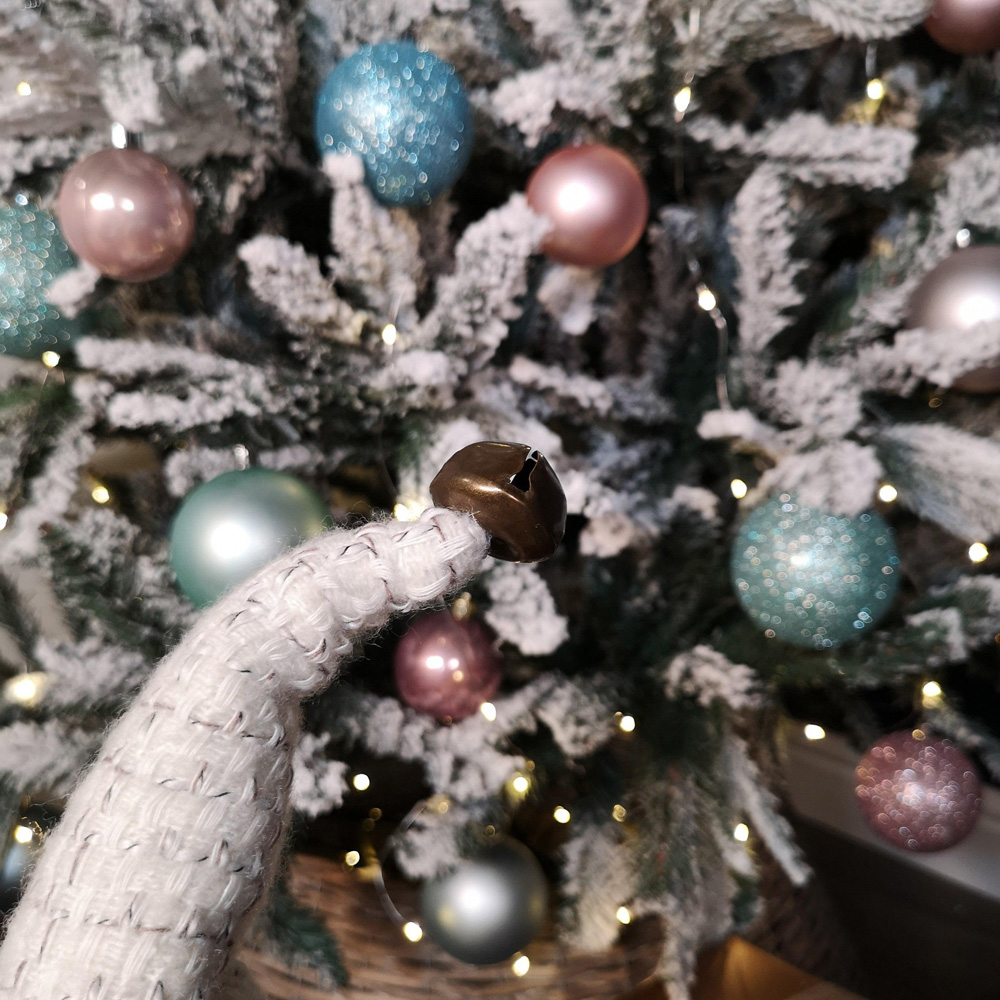 Samuel Alexander Light Grey Sitting Gonk Christmas Decoration 50cm Image 5