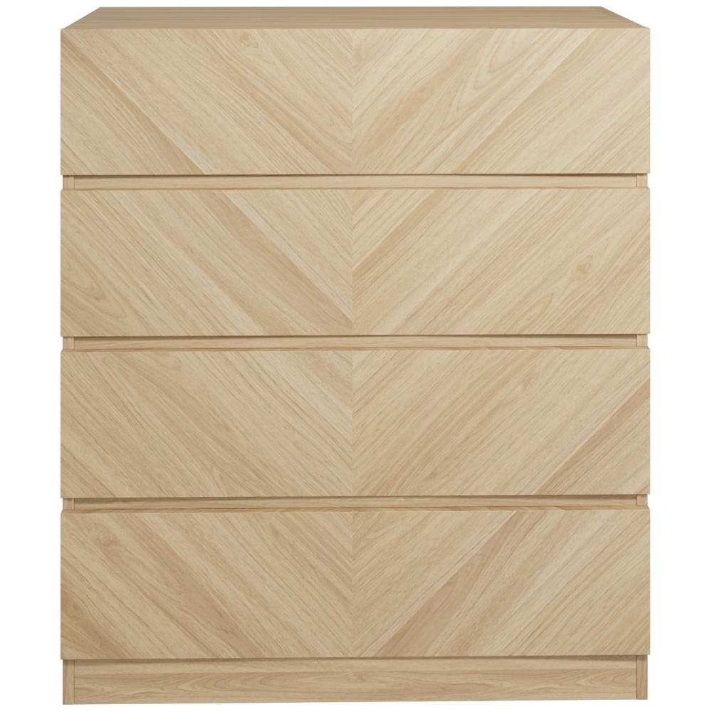 GFW Catania Euro Oak Wood 3 Piece Bedroom Furniture Set Image 4