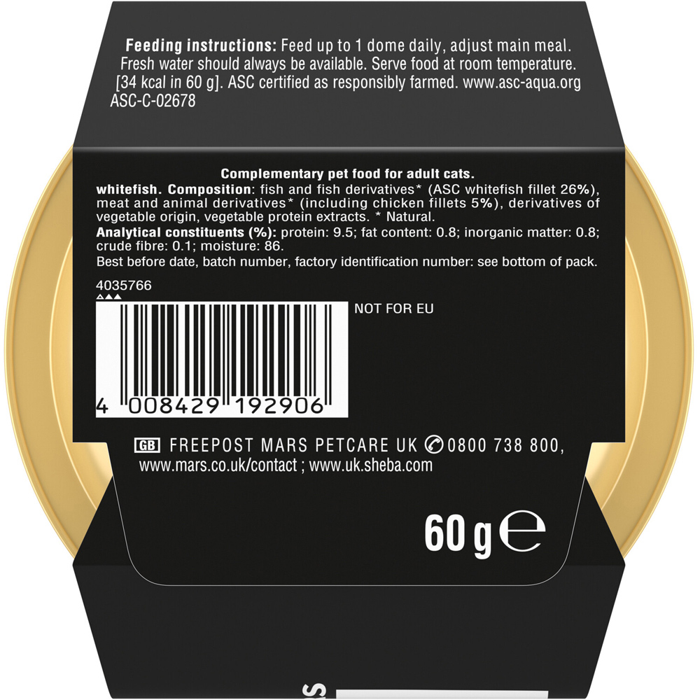 Sheba Fillets Cat Food Whitefish Image 3