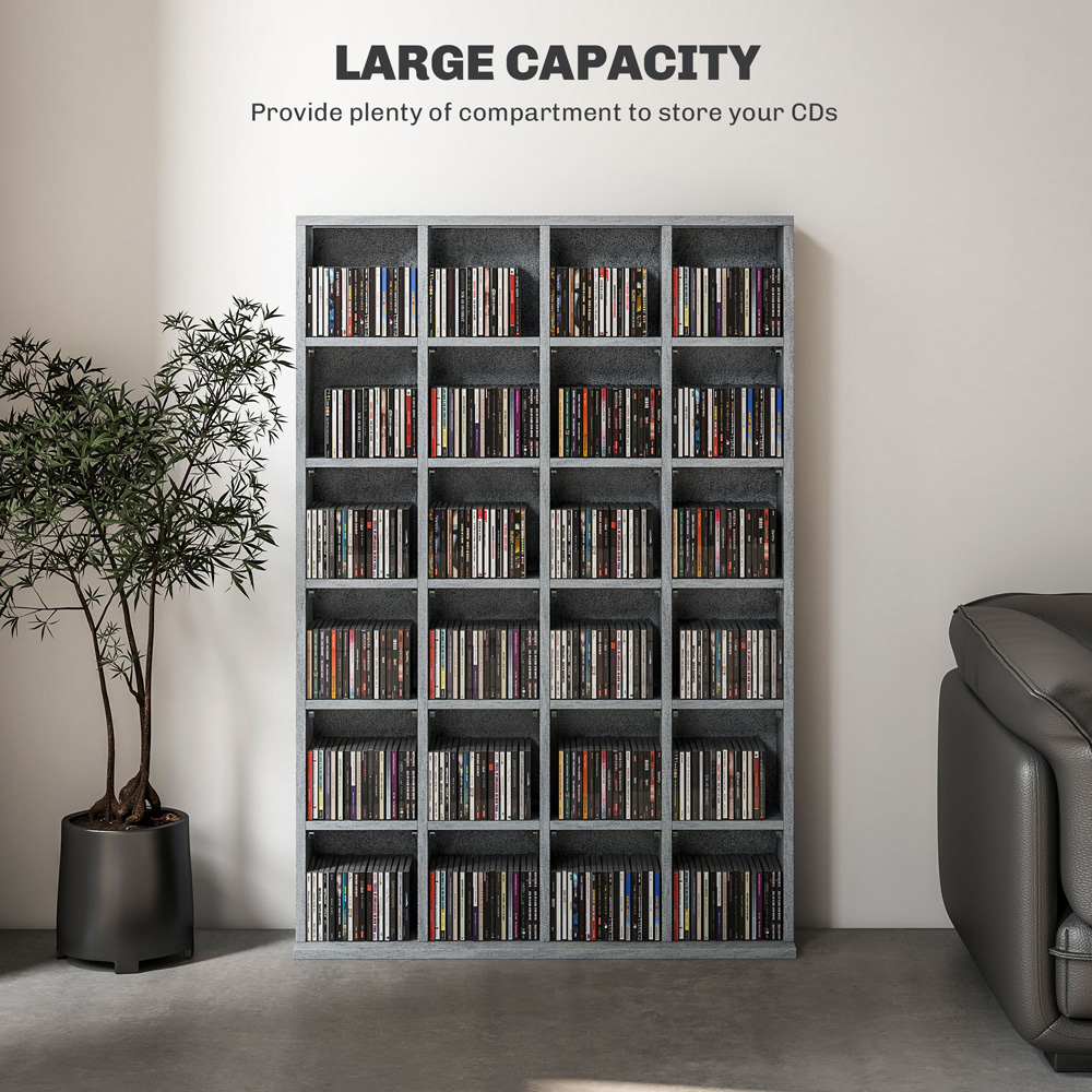 Portland Grey CD and DVD Storage Unit Image 5