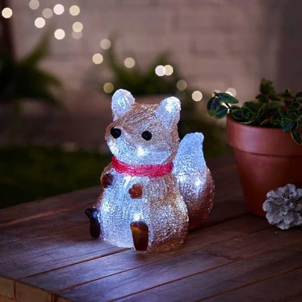 Marco Paul LED Christmas Fox Ornament Image 2