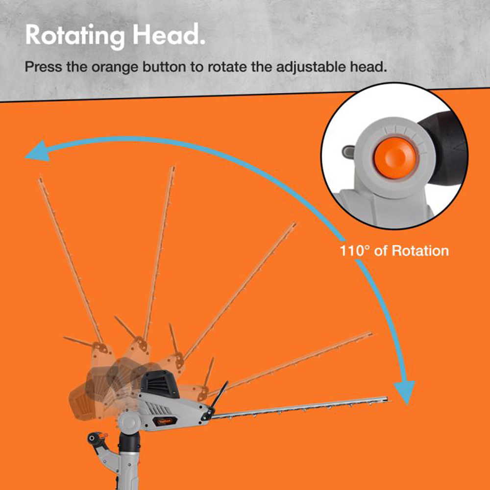 VonHaus 15358RG Pole Trimmer 600W Image 9