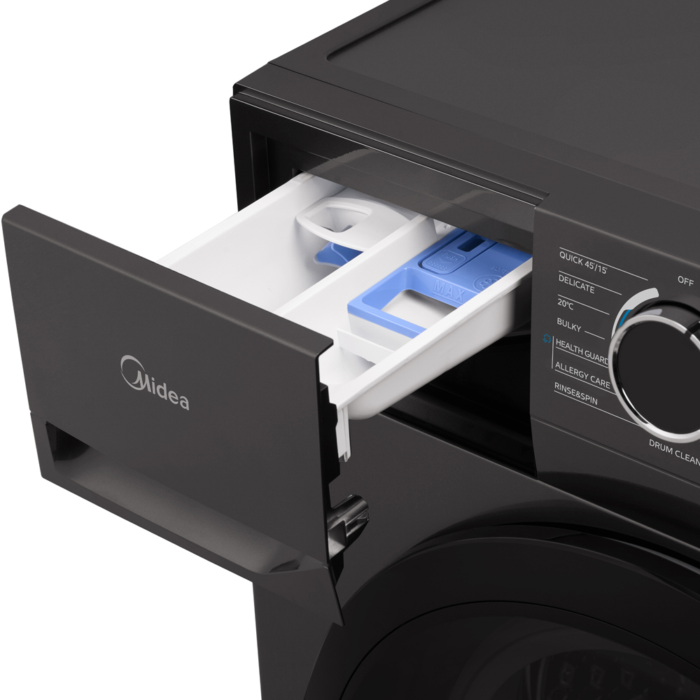 Midea MF110W90BA10/T 9kg Graphite Freestanding Washing Machine Image 4