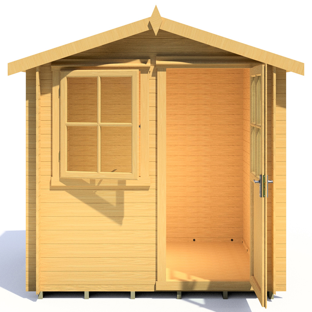 Shire Avesbury 7 x 7ft Pressure Treated Wooden Log Cabin Image 4