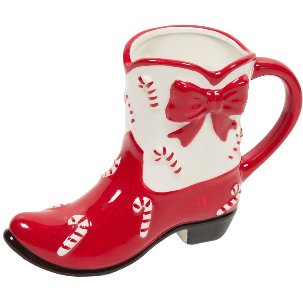 Christmas Cowboy Shaped Boot Mug Image 8