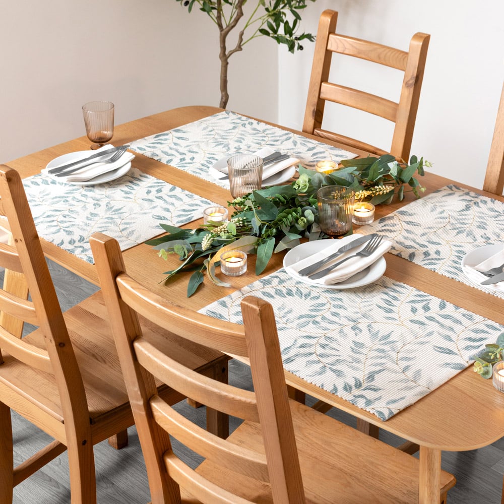 Evans Lichfield 4 Pack Green Vinea Placemat 46 x 36cm Image 3