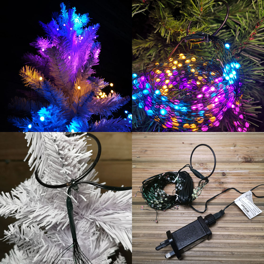 Samuel Alexander 200 Rainbow LED Waterfall Christmas Tree Light Image 5