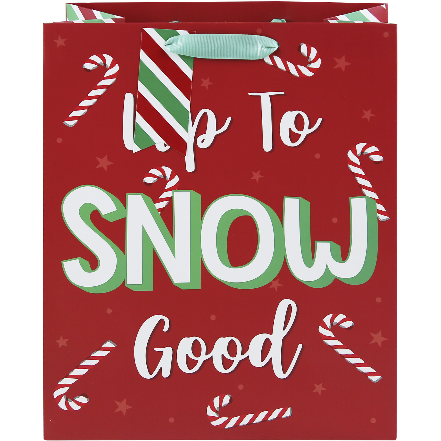 Red Up To Snow Good Gift Bag Image 2