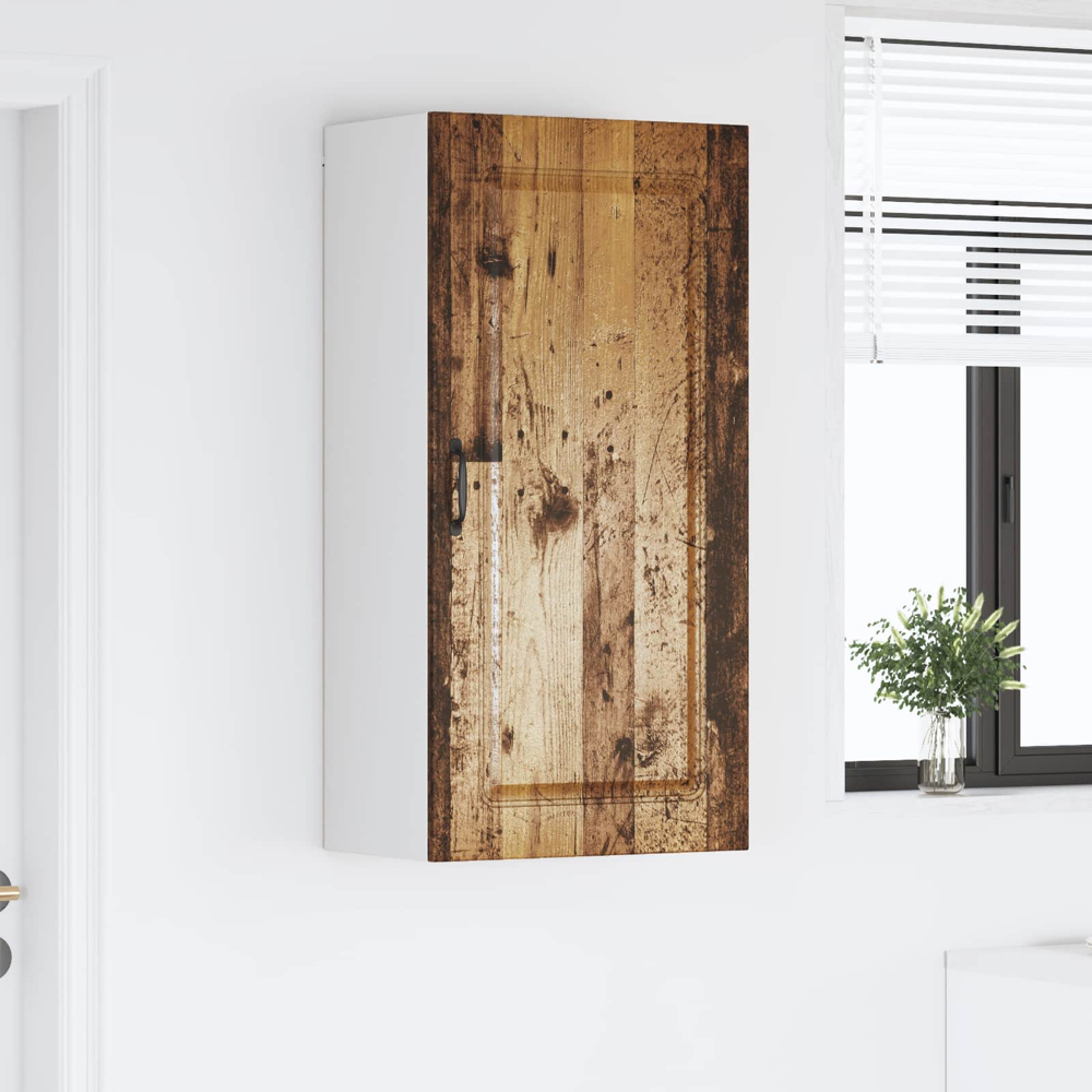 vidaXL Single Door Old Wood Kitchen Wall Cabinet Image 9