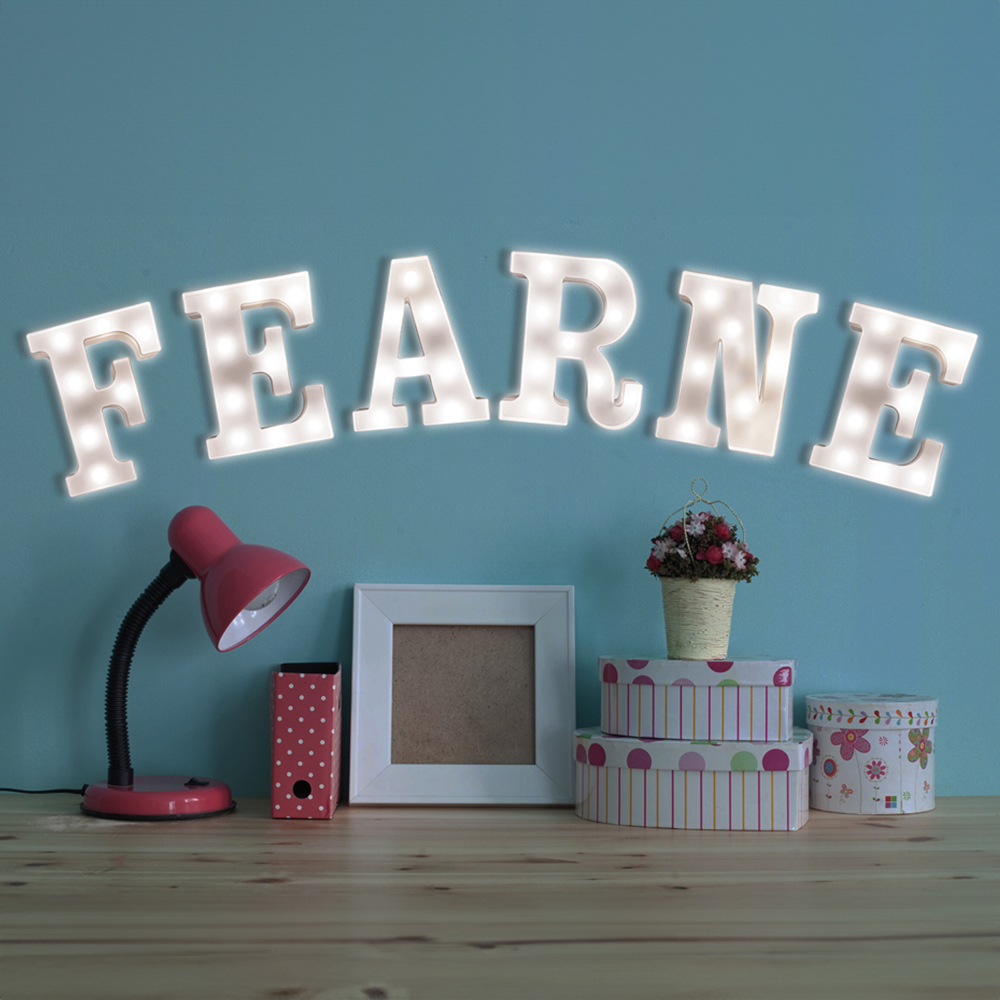 St Helens Battery Operated 3D LED Letter E Light Image 4