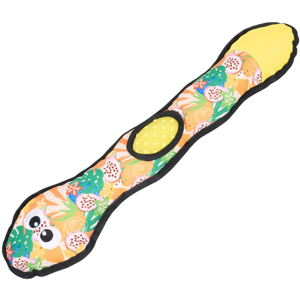 Jungle Fruits Snake Dog Toy Image 3