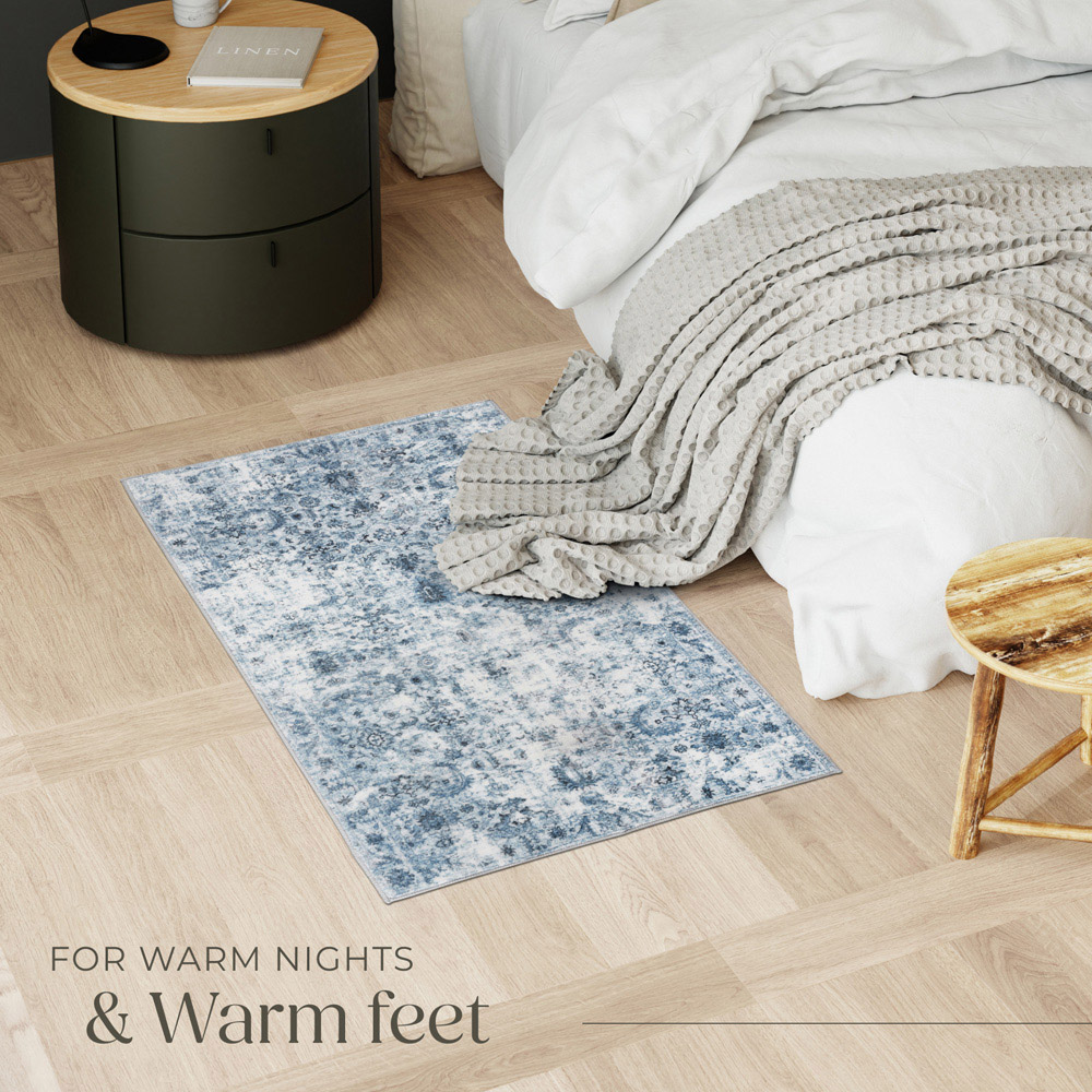 tectake Amara Vintage Non Slip Rug 110 x 60 x 0.6cm Image 4