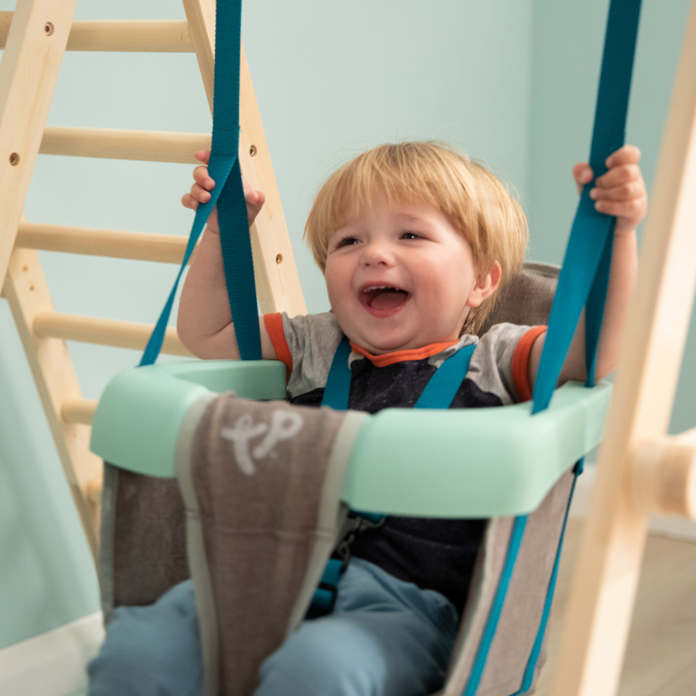 Active Tots Wooden Swing and Climb Set Image 3