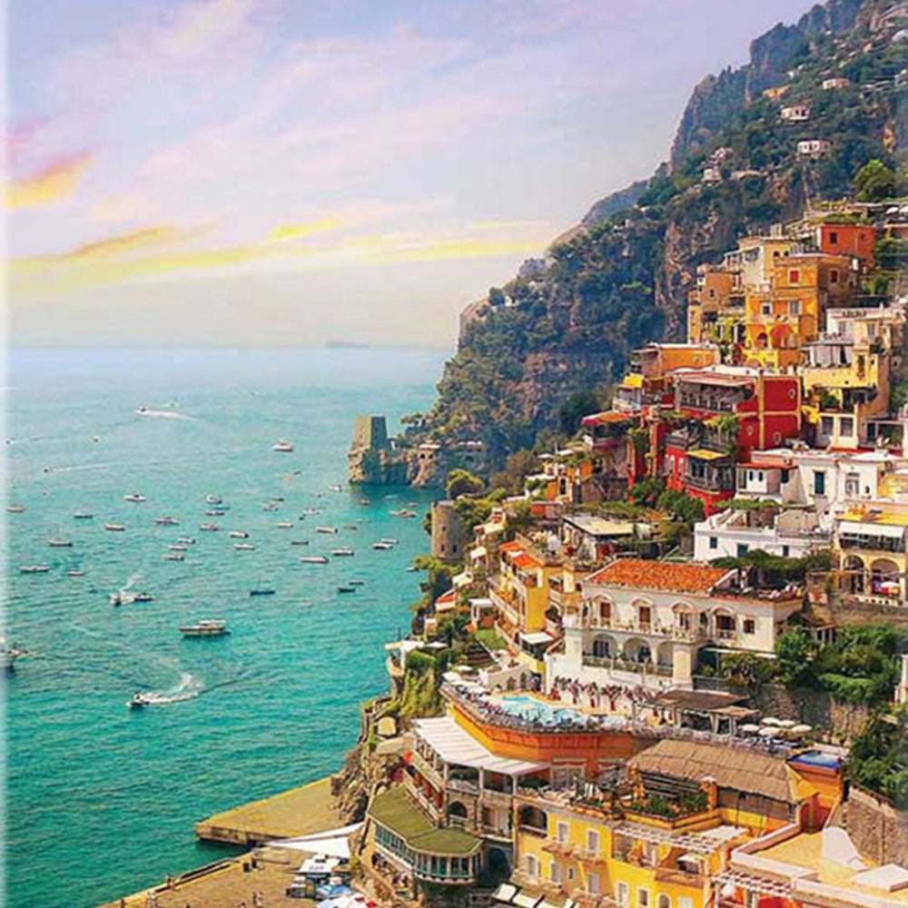 Warren Reed Designer Large Positano Amalfi Suitcase Image 3