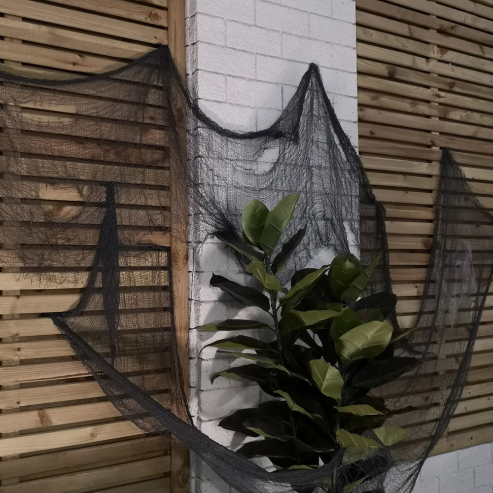 Samuel Alexander Black Freaky Fabric Net Halloween Decoration 2.9m 12 Pack Image 5