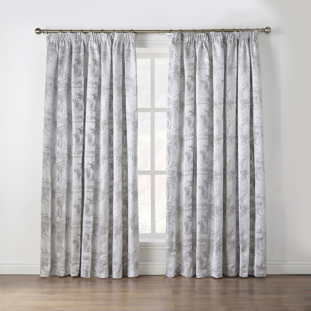Alan Symonds Fiji Silver Pencil Pleated Curtains 167 x 228cm Image 5
