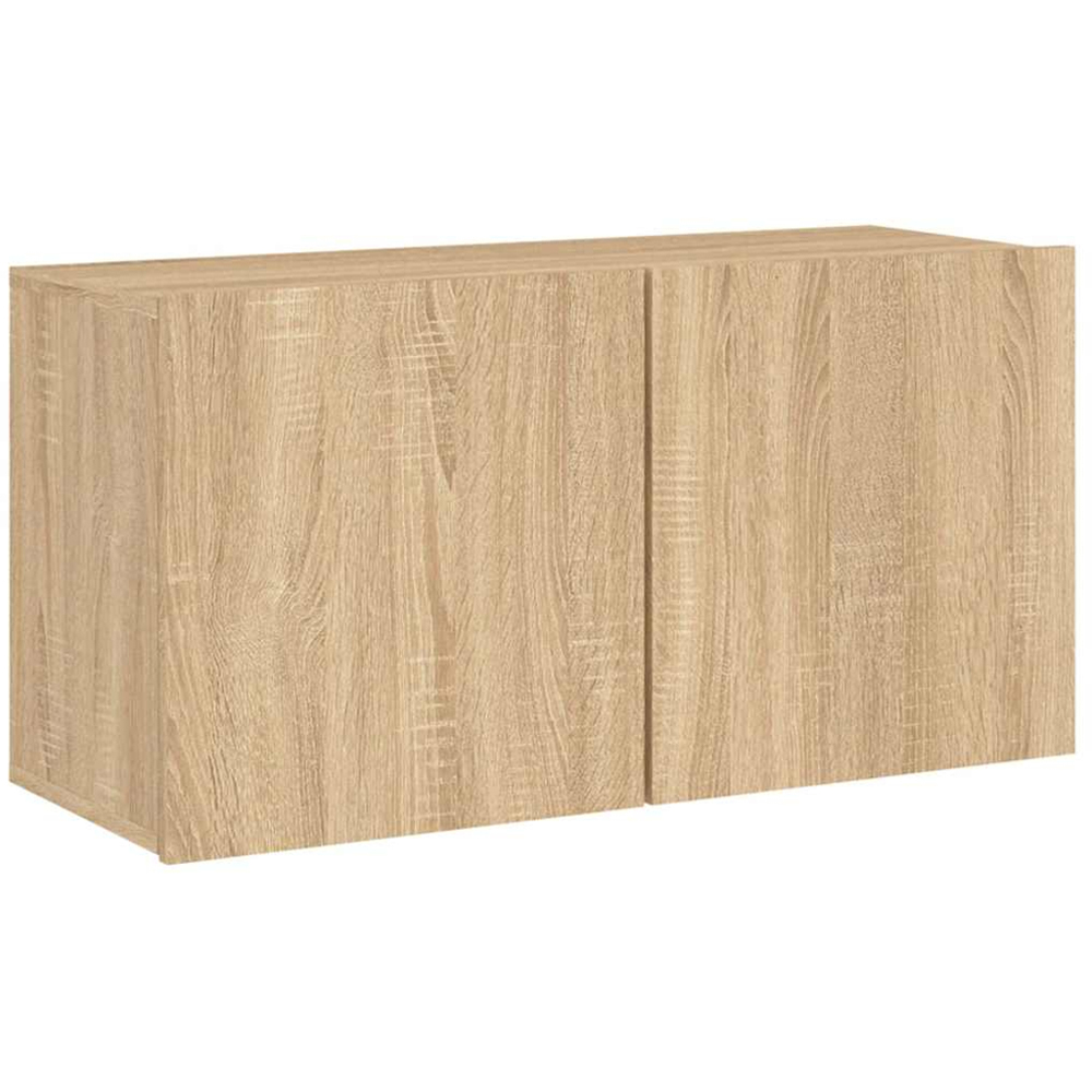 vidaXL 2 Door Sonoma Oak Wall Mounted TV Cabinet Image 2