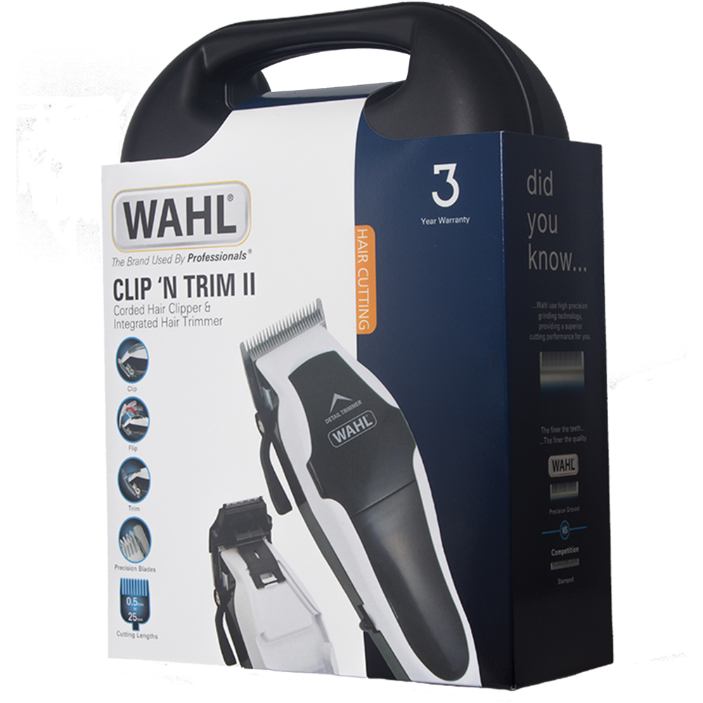 Wahl Clip N Trim II 2-in-1 Mains Powered Hair Clipper with Integrated Trimmer Image 3