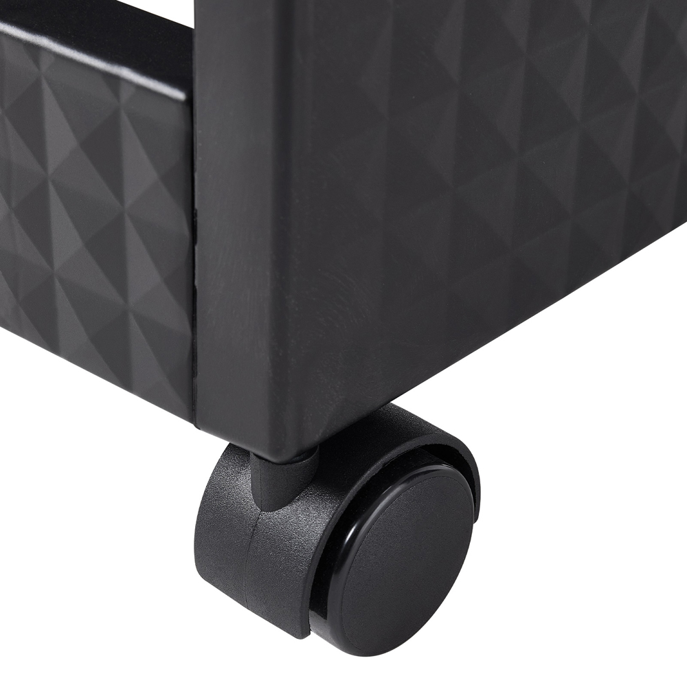Living and Home 5 Drawer Black Plastic Salon Trolley Cart with Swivel Wheels Image 6